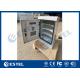 Integrated Galvanized Steel Outdoor Telecom Cabinet Double Wall Four Equipment Trays