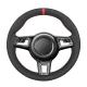 Material Type Suede Full Suede Steering Wheel Cover for Porsche Macan Colors Black