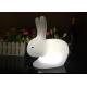 Cute Bunny Shaped LED Night Light , White Rabbit Lamp 16 Colors Changing