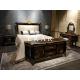 Lotus Luxury King Size Bed Bedroom Furniture Bedroom Set Solid Wood Bed