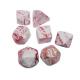 White and red ore resin character plays a multi -noodle dice suit Dragon and Dungeon dnd dice