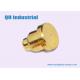 Pogo Pin,Spring-loaded Pin, 2A to 5A High Current Brass Contact Pogo Pin or Pogo PIn Connector  For PCB Made in China