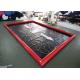 Red 0.9mm Pvc Tarpaulin Car Wash Water Containment