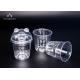 High Clarity Pet Plastic Cups With Special Cat Shaped Clear Lids