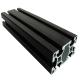 Custom 6063 T5 Aluminium Extrusion Profiles Black Anodized Slot Linear Rail