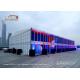 China 20x45m Glass Walls Double Decker Tents For Car Launch Events