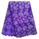 F50285 51-52" customizable metalic african french net lace/ tulle lace embroidered fabric for girl
