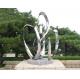 Custom Contemporary Garden Ornaments Statues Polished Metal Outdoor Abstract Sculptures