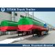 1 3 5 Compartment fuel tanker semi trailer with 3 axles 50000 liters for Ghana