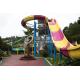 Fiberglass Custom Water Slides / Amusement Park Boomerang Aqua Slide For Giant Water Park