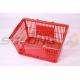 Returnable Supermarket Shopping Trolley Baskets , Hand Baskets For Shopping