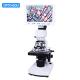 OPTO-EDU A33.5121-M 7 LCD Biological + USB Portable Dual Lens Digital Microscope, 2.0M