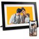 Digital Display 10.1 Inch Digital Photo Frame Wall Mounted With Wood Frame  And Micro USB Slot