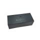 Glossy Foil Logo Folding Gift Boxes Black Color For Dog Chain Packaging