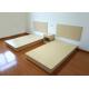 Customized Buget Hotel Contract Furniture Bed Melamine Laminated Board With PVC Edge