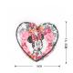 Heart Shape Reverse Sequin Patch / Minnie Mouse Sew On Patch OEM Design
