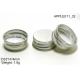Bright Silver H14mm Round Aluminium Bottle Caps for Cosmetics / Food Containers APPLE011_32