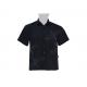 Men's 65%Polyester 35%Cotton Poplin Work Shirt Short Sleeve Black