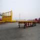 60T Payload Tri Axle Flat Deck Trailer For 40ft Container