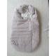 Carbon Brushed Jersey Lining Baby Padded Sleeping Bag White