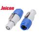 500V 10A Waterproof LED Connectors Reliable Inside / Outside Gray And Blue