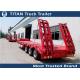 Custom semi trailers vehicles , detachable low deck flatbed gooseneck trailers