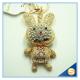 Cute Cartoon Rhinestone Rabbit keychain for Valentine's Day Gift