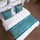 Adult Bed Runner Polyester Sheet Sets , Hotel Bed Scarves And Runners Twin Bed Decoration