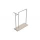 Commercial Freestanding  Metal Garment Display Stand Fashion Style For Shopping Mall