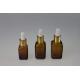 Personalized Amber Essential Oil Glass Bottles 35ML 25ML 15ML with Dropper