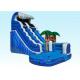 PVC Kids Inflatable Water Slide , Blue Jungle Monster Inflatable Wave Pool Slide