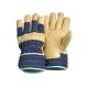 Half lining Driving，heavy - duty Industrial Yellow Grain Pig Leather Gloves 22001