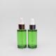 30cc PETG Green Dropper Bottle Luxury Dropper Bottles With Squeeze Top