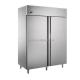 Commercial Stainless Steel Freezers Direct Fan Air Compressor Cooling System No Frost Upright Kitchen Refrigerators Fridges