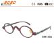 Round Hot selling reading glasses with metal fashionable frame ,suitable for men and women