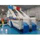 Customized Backyard Inflatable Slide Police Patrol Wagon Carton Inflatable Double Dry Slides For Kids