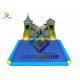 Amusement Kids Summer 0.55mm Inflatable Water Park With Pool Slide