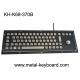 Black Metal Stainless steel Industrial Mounted Keyboard with Trackball Pointing Device