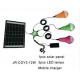12W solar power lighting system with 3pcs LED lamps high lumens, intelligent remote controller, solar power home