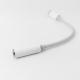 PVC ABS Iphone Aux Adapter White 8cm Iphone Interface Connector