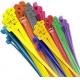 PA66 Self Locking Nylon Cable Ties 1mm UV Resistant 250mm Different Colored Zip Ties