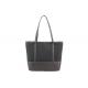 Fashionable Canvas Tote Bags Custom Made Wear Resistant With Zippered Pocket