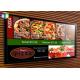 Backlit Advertising Aluminum LED Light Box Fast Food Menu Board For Restaurant