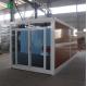 Windproof And Warm 20ft Fold Out Container Homes Wood Grain Glass Manufacturer