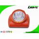 Explosion Proof Miners Lights For Hard Hats , Lightweight Led Miners Cap Lamp 13000 Lux