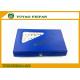 Blue PVC Box Veined Marble Wooden Dominoes Set With SGS / ICTI