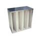 High Efficiency F5 / F6 / F7 V Bank Air Filters Air Conditioning Filters 400pa - 600pa