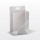 Flat Packed Square Transparent Plastic Cosmetic Boxes