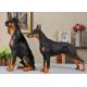 Resin Material Simulation Dog For Garden Decoration / Home Security