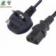 10A 250V UK Power Cord 1.5m 1.8m 2m 5m Black 3 Pin BS1363 To IEC 320 C13